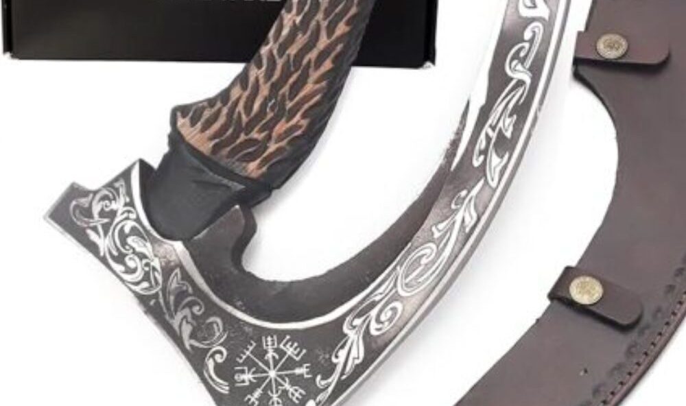 Hand-forged Damascus steel billet showing detailed wave pattern for custom knife crafting
