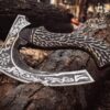 Hand Forged Viking Bearded Pizza Axe