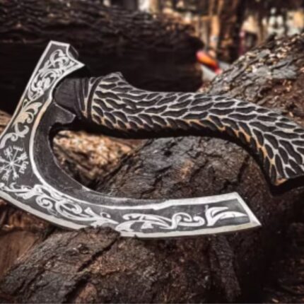 Hand Forged Viking Bearded Pizza Axe