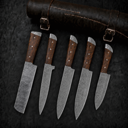 Handmade Damascus Steel Chef Tool Set | Artisan Kitchen Tools