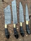 Handmade Damascus Steel Chef Set | Artisan Kitchen Tools