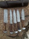 Handmade Damascus Steel Chef Tool Set | Artisan Kitchen Tools