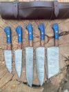 Handmade Damascus Steel Chef Set | Artisan Kitchen Tools