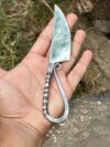 Handmade iron medieval cutlery set twisted handle
