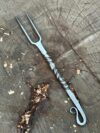 Handmade iron medieval cutlery set twisted handle